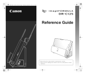Canon imageFORMULA DR-C125 Document Scanner Reference Guide