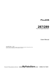 Fluke 287/FVF Product Manual