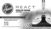 Hoover REACT Whole Home Cordless Vacuum Product Manual
