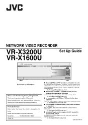 JVC VR-X3200U Setup Guide