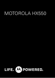 Motorola HX550 HX550 Quick Start Guide