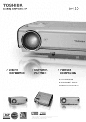 Toshiba TDP-TW420 Brochure