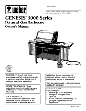 Weber Genesis 5 NG Owner Manual