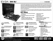 EVGA Z68 SLI PDF Spec Sheet