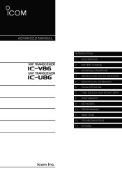 Icom IC-U86 Advanced Manual