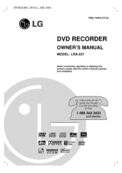 LG LRA-537 Owners Manual