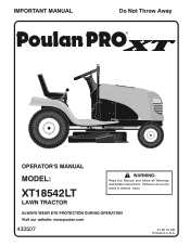 Poulan XT18542LT User Manual