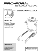 ProForm 500 Cx Treadmill Portuguese Manual