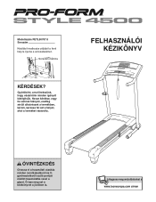 ProForm Style 4500 Treadmill Hungarian Manual