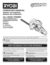 Ryobi RY39500 Operator's Manual