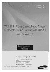 Samsung MX-JS5000 User Manual