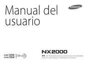 Samsung NX2000 User Manual Ver.1.1 (Spanish)