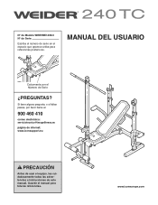 Weider 240 Tc Bench Spanish Manual