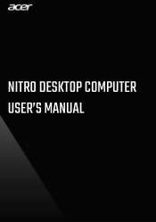 Acer Nitro GX50-600 User Manual