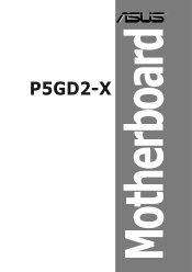 Asus P5GD2-X P5GD2-X User's Manual for English Edition