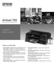 Epson Artisan 725 Product Brochure