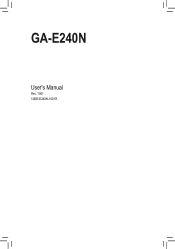 Gigabyte GA-E240N Manual