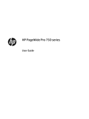 HP PageWide Pro 750 User Guide