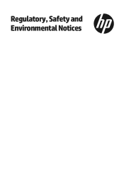 HP Slate 7 2800 Regulatory, Safety and Environmental Notices