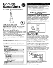 Hoover F5810 Manual