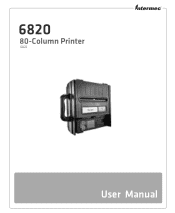 Intermec 6822 6820 Series 80-Column Printer User Manual (for printers purchased after 10/08)