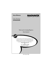 Magnavox 27MS4504 User manual,  English (US)
