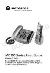 Motorola MD791 User Guide