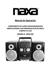 Naxa NPB-426 NPB-426 Spanish Manual