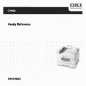 Oki C9600n Guide:  Handy Reference C9600 Series (American English)