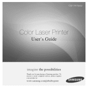 Samsung CLP-310N User Guide