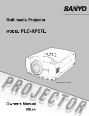 Sanyo XP57L Instruction Manual, PLC-XP57L
