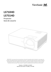 ViewSonic LS751HD User Guide Espanol