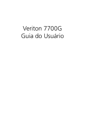 Acer Veriton 7700G Veriton 7700G User's Guide PT