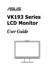 Asus VK193D User Guide