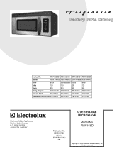 Electrolux FMV156DB Parts Catalog