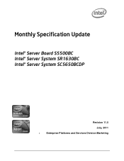 Intel SC5650BCDP Specification Update