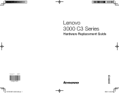 Lenovo 30121JU Lenovo 3000 C300 Hardware Replacement Guide V1.0