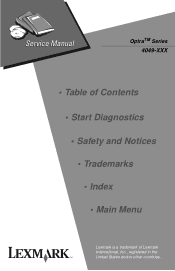 Lexmark 11A7530 Service Manual