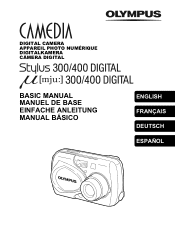 Olympus Stylus 400 Stylus 300 Digital Basic Manual (English, Français, Deutsch, Español)
