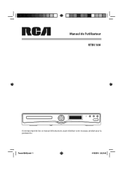 RCA RTB1100 RTB1100 Product Manual-French