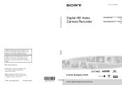Sony HDR-CX560V Operating Guide (Large File - 12.06 MB)