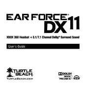 Turtle Beach Ear Force X31 User's Guide