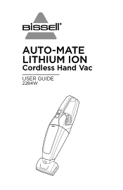 Bissell Auto-Mate Cordless Hand Car Vac 2284W User Guide