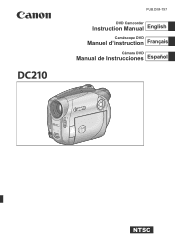 Canon DC210 DC210 Manual