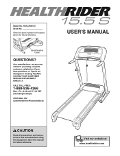 HealthRider 15.5 S Treadmill Canadian English Manual