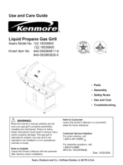 Kenmore 720-0679R Use and Care Guide