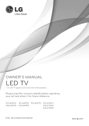LG 60LA7400 Owners Manual