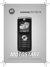 Motorola W218 User Manual