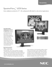 NEC LCD2690WUXIBKSV MultiSync LCD2090UXi-BK-SV : MultiSync Spectraview Spec Brochure