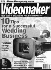 Panasonic AG-HMC40PJ Videomaker: Panasonic AG-HMC40 AVCCAM, A Small Broadcast Shooter